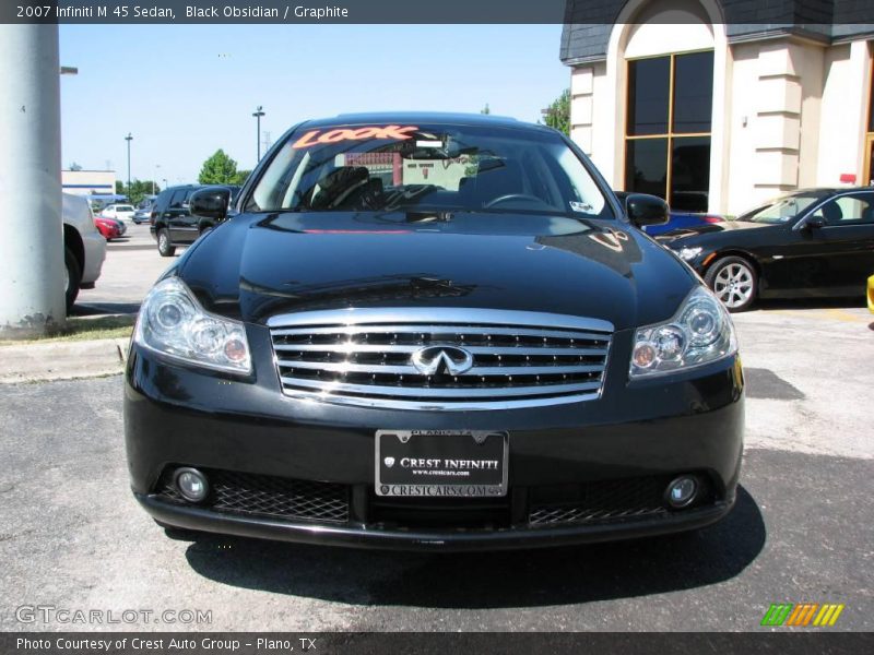 Black Obsidian / Graphite 2007 Infiniti M 45 Sedan