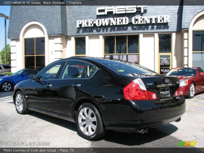 Black Obsidian / Graphite 2007 Infiniti M 45 Sedan