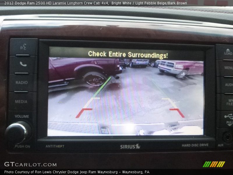 Bright White / Light Pebble Beige/Bark Brown 2012 Dodge Ram 2500 HD Laramie Longhorn Crew Cab 4x4