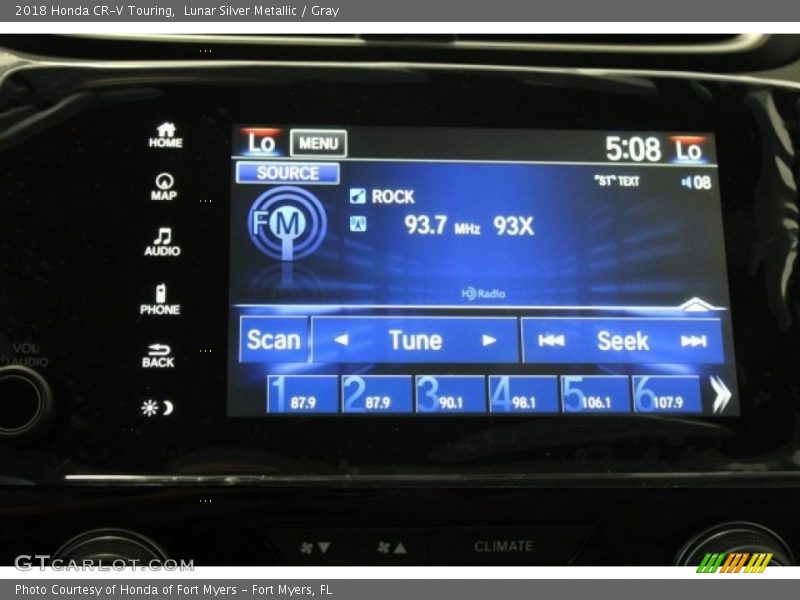 Lunar Silver Metallic / Gray 2018 Honda CR-V Touring