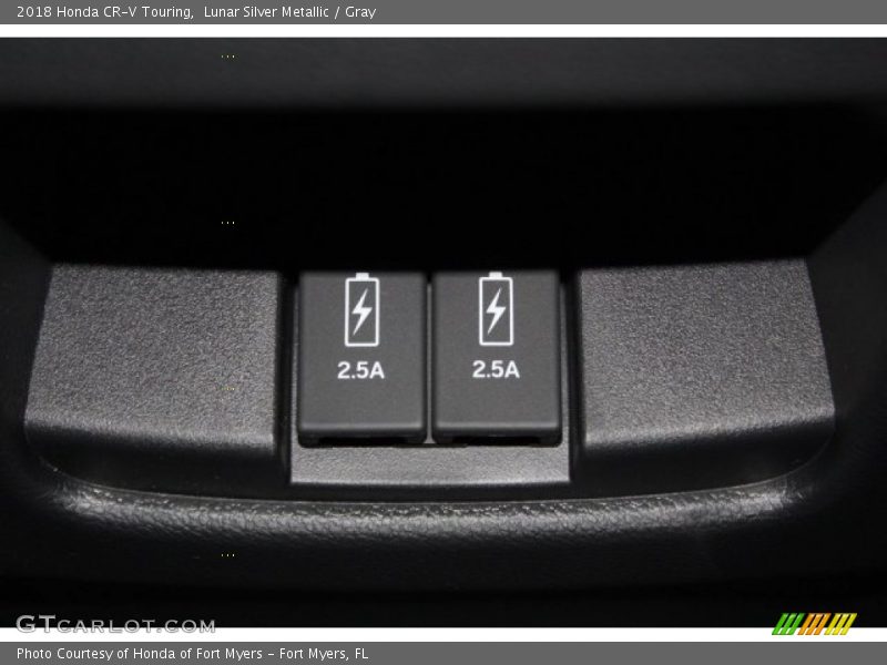 Lunar Silver Metallic / Gray 2018 Honda CR-V Touring
