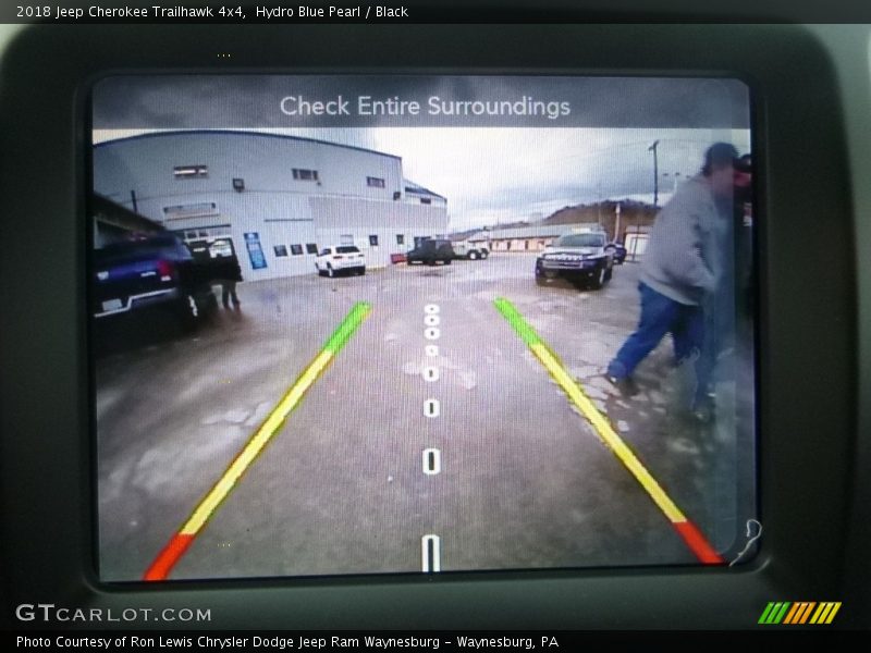 Hydro Blue Pearl / Black 2018 Jeep Cherokee Trailhawk 4x4