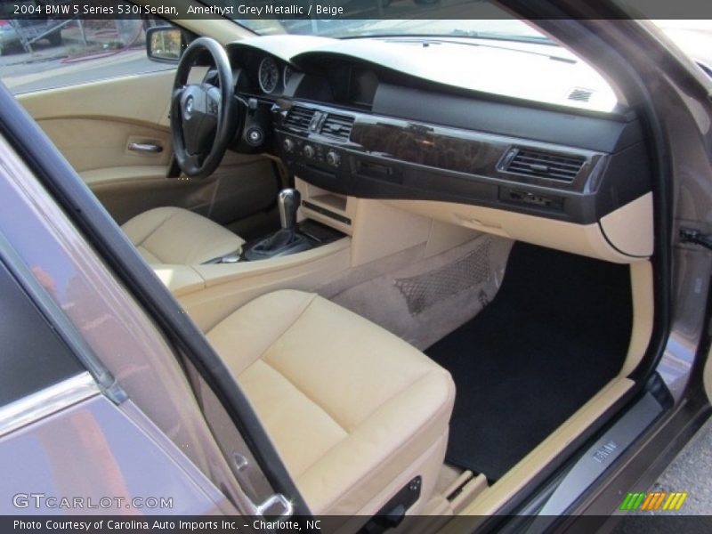 Amethyst Grey Metallic / Beige 2004 BMW 5 Series 530i Sedan