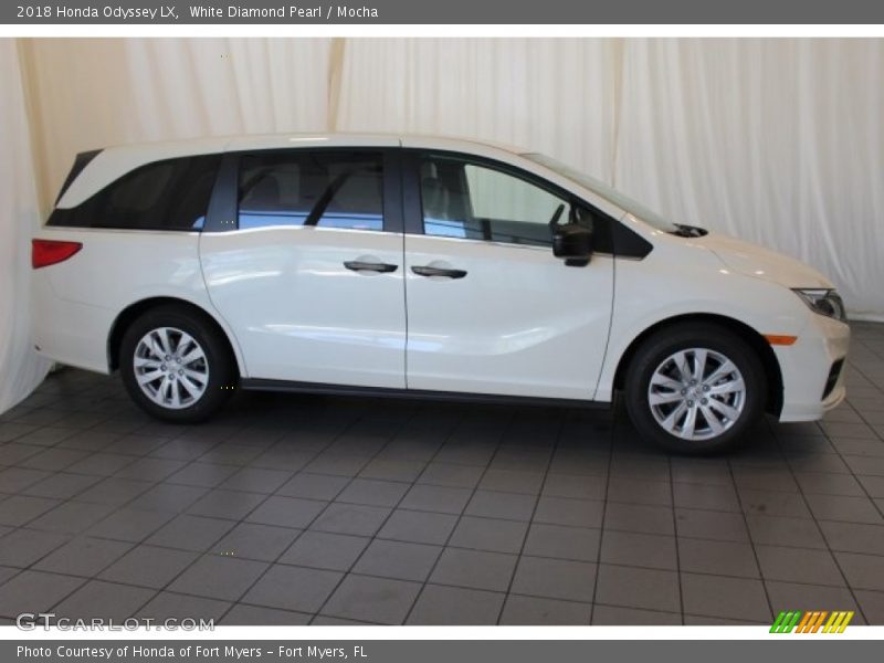 White Diamond Pearl / Mocha 2018 Honda Odyssey LX