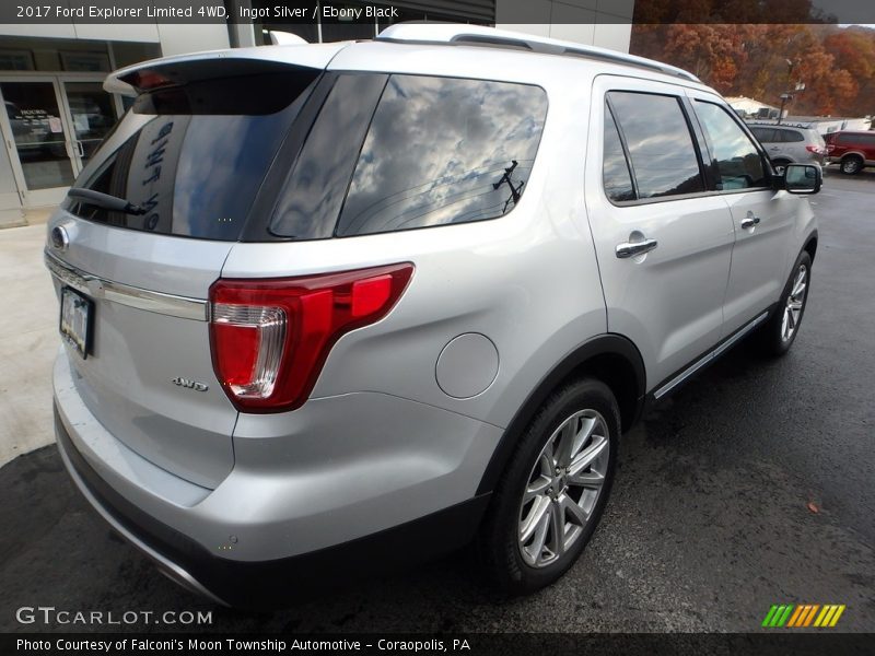 Ingot Silver / Ebony Black 2017 Ford Explorer Limited 4WD