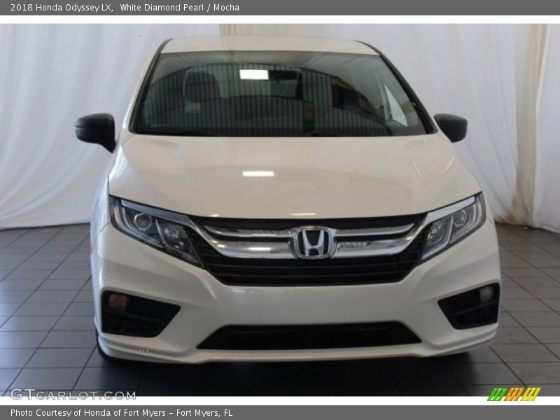 White Diamond Pearl / Mocha 2018 Honda Odyssey LX