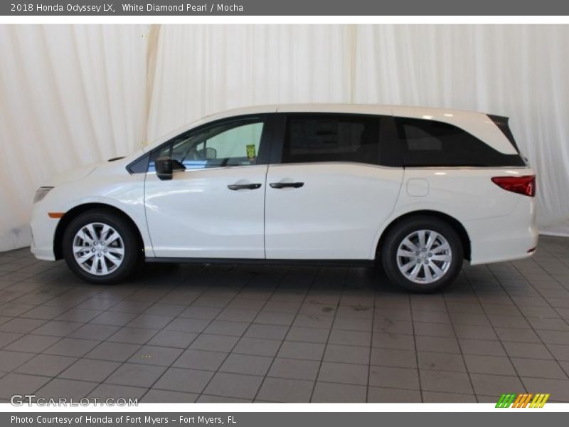 White Diamond Pearl / Mocha 2018 Honda Odyssey LX