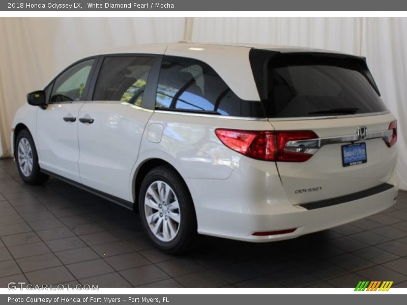White Diamond Pearl / Mocha 2018 Honda Odyssey LX