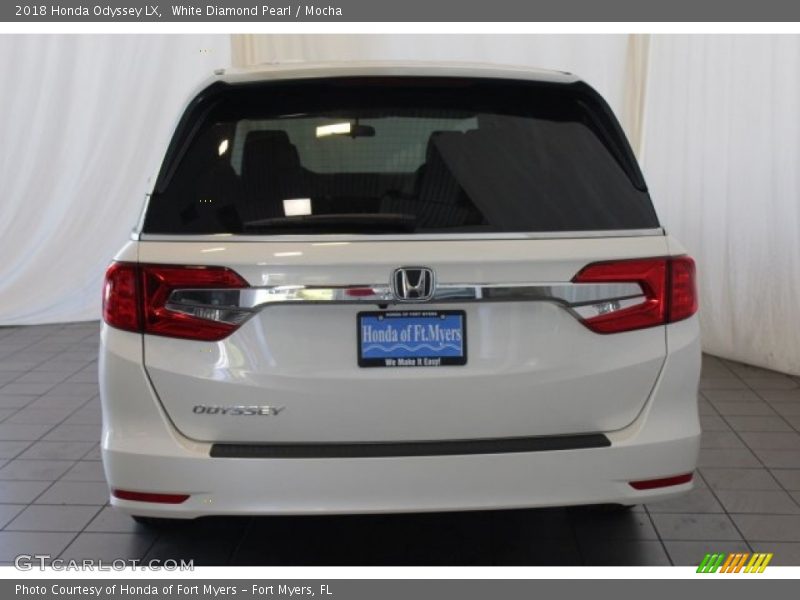 White Diamond Pearl / Mocha 2018 Honda Odyssey LX