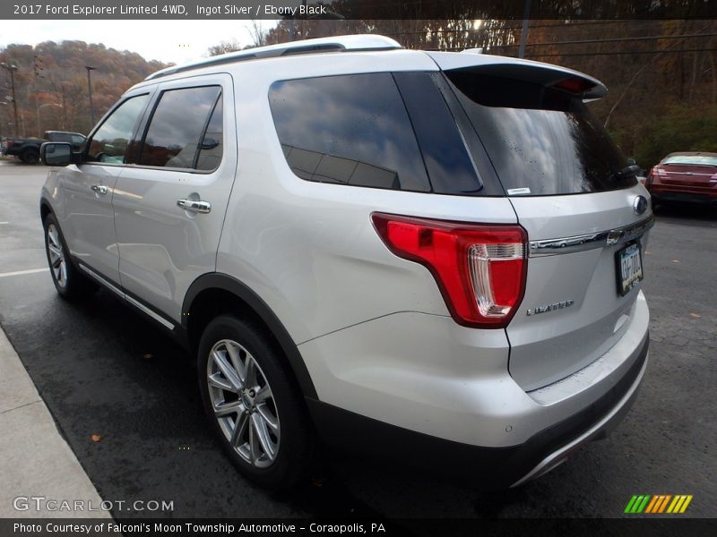 Ingot Silver / Ebony Black 2017 Ford Explorer Limited 4WD