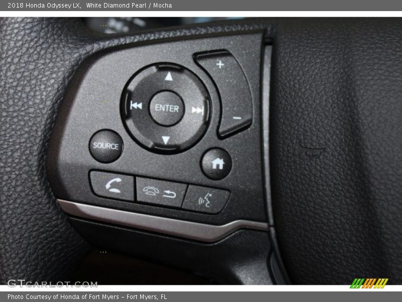 White Diamond Pearl / Mocha 2018 Honda Odyssey LX