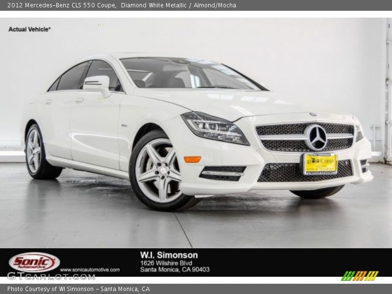 Diamond White Metallic / Almond/Mocha 2012 Mercedes-Benz CLS 550 Coupe