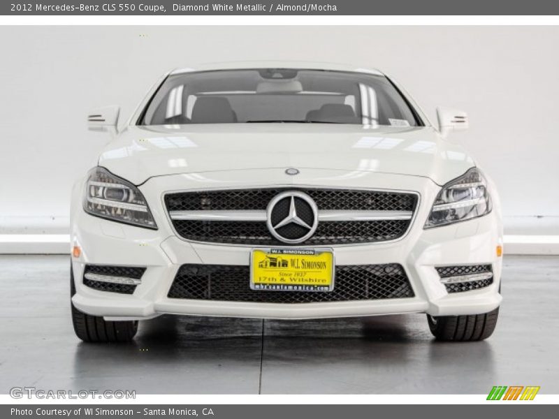 Diamond White Metallic / Almond/Mocha 2012 Mercedes-Benz CLS 550 Coupe