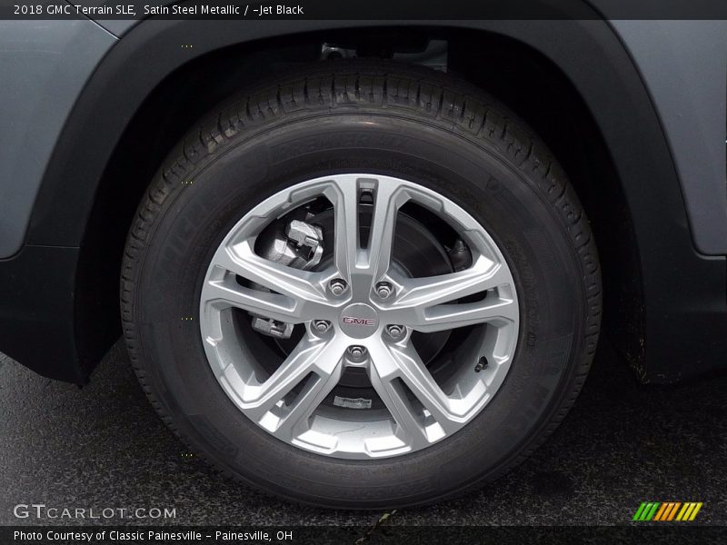 Satin Steel Metallic / ­Jet Black 2018 GMC Terrain SLE