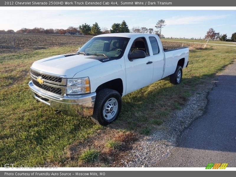 Summit White / Dark Titanium 2012 Chevrolet Silverado 2500HD Work Truck Extended Cab 4x4