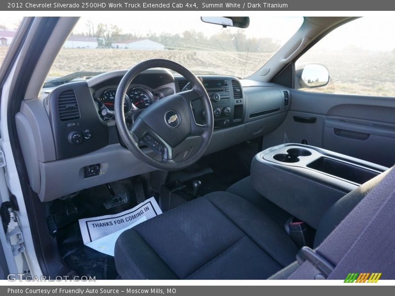 Summit White / Dark Titanium 2012 Chevrolet Silverado 2500HD Work Truck Extended Cab 4x4