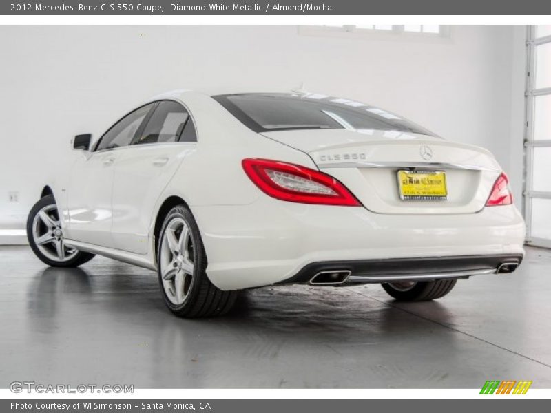 Diamond White Metallic / Almond/Mocha 2012 Mercedes-Benz CLS 550 Coupe