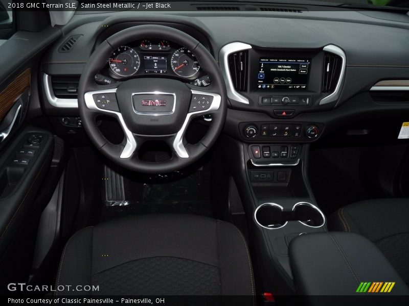 Satin Steel Metallic / ­Jet Black 2018 GMC Terrain SLE