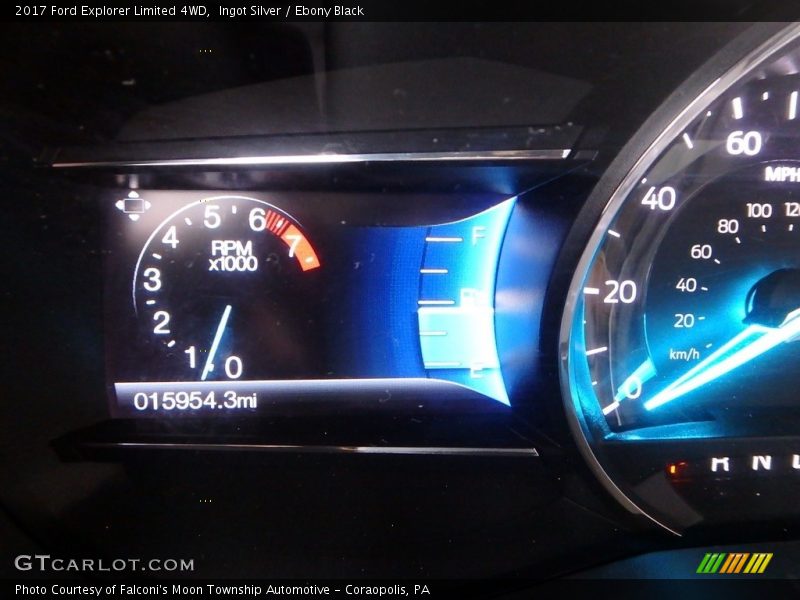 Ingot Silver / Ebony Black 2017 Ford Explorer Limited 4WD