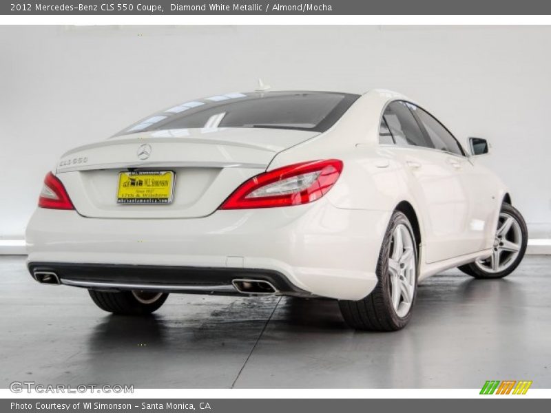 Diamond White Metallic / Almond/Mocha 2012 Mercedes-Benz CLS 550 Coupe