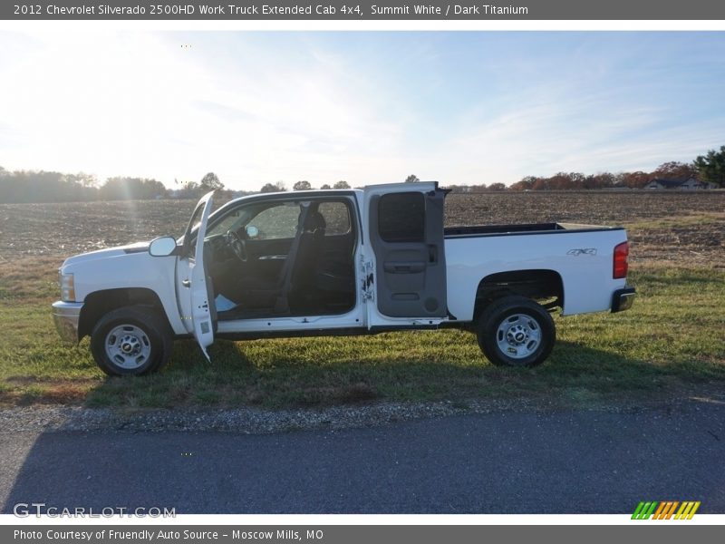 Summit White / Dark Titanium 2012 Chevrolet Silverado 2500HD Work Truck Extended Cab 4x4