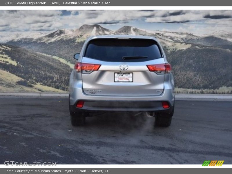 Celestial Silver Metallic / Ash 2018 Toyota Highlander LE AWD