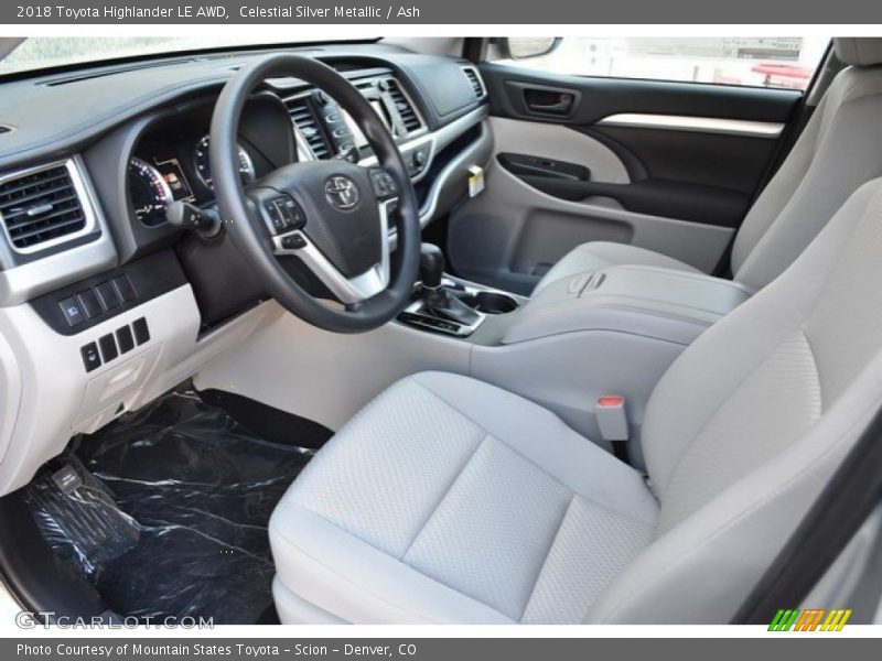 Celestial Silver Metallic / Ash 2018 Toyota Highlander LE AWD