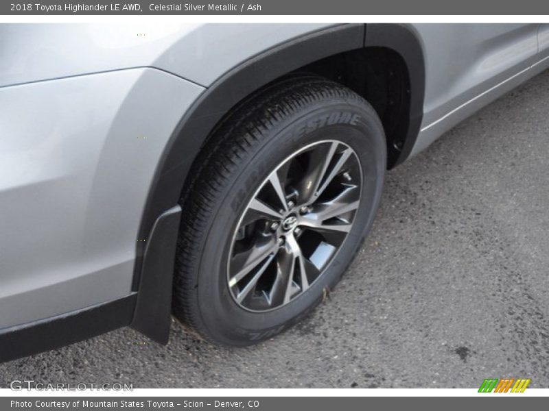Celestial Silver Metallic / Ash 2018 Toyota Highlander LE AWD
