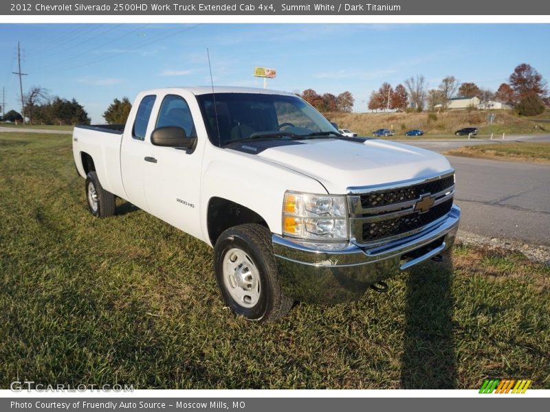 Summit White / Dark Titanium 2012 Chevrolet Silverado 2500HD Work Truck Extended Cab 4x4