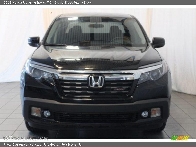 Crystal Black Pearl / Black 2018 Honda Ridgeline Sport AWD