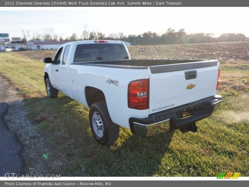 Summit White / Dark Titanium 2012 Chevrolet Silverado 2500HD Work Truck Extended Cab 4x4