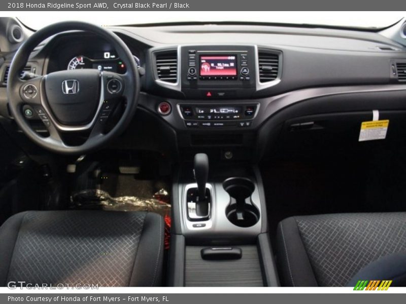 Crystal Black Pearl / Black 2018 Honda Ridgeline Sport AWD
