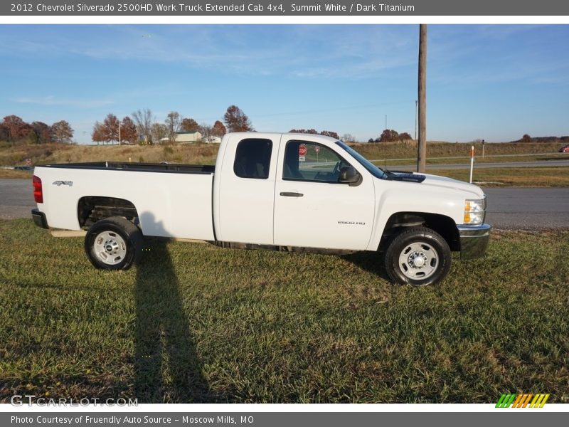 Summit White / Dark Titanium 2012 Chevrolet Silverado 2500HD Work Truck Extended Cab 4x4