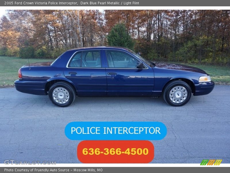 Dark Blue Pearl Metallic / Light Flint 2005 Ford Crown Victoria Police Interceptor