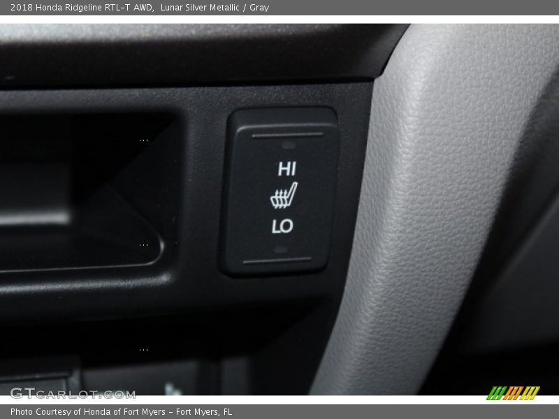 Lunar Silver Metallic / Gray 2018 Honda Ridgeline RTL-T AWD