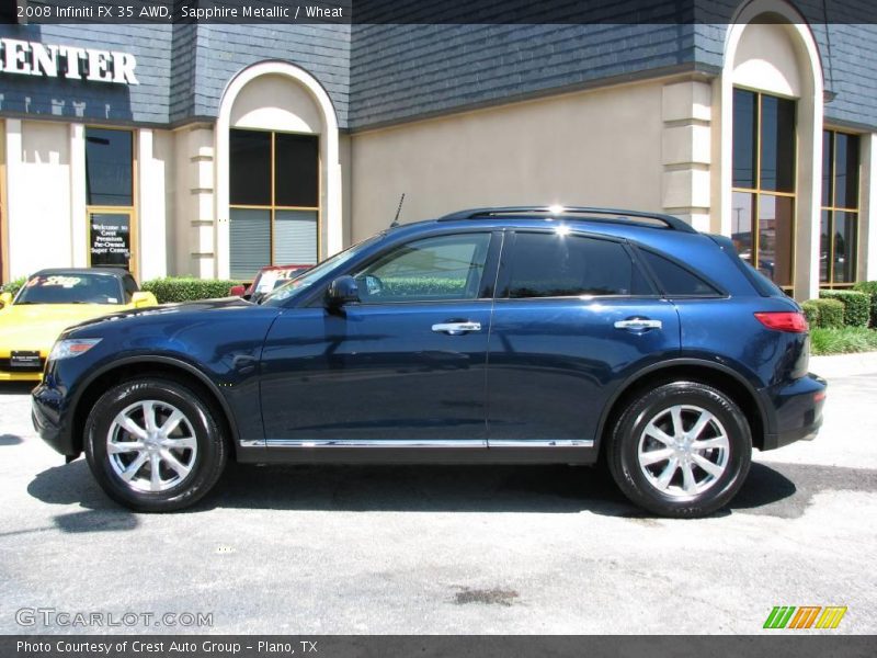 Sapphire Metallic / Wheat 2008 Infiniti FX 35 AWD
