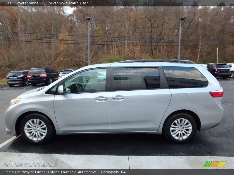 Silver Sky Metallic / Ash 2015 Toyota Sienna XLE