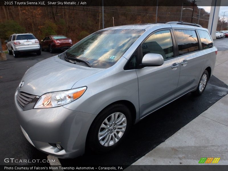 Silver Sky Metallic / Ash 2015 Toyota Sienna XLE
