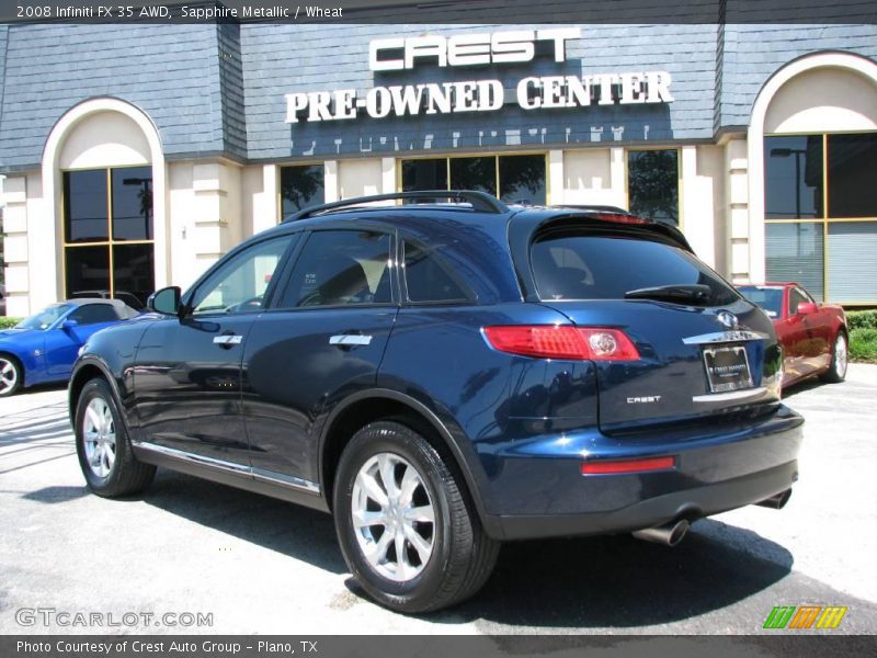 Sapphire Metallic / Wheat 2008 Infiniti FX 35 AWD