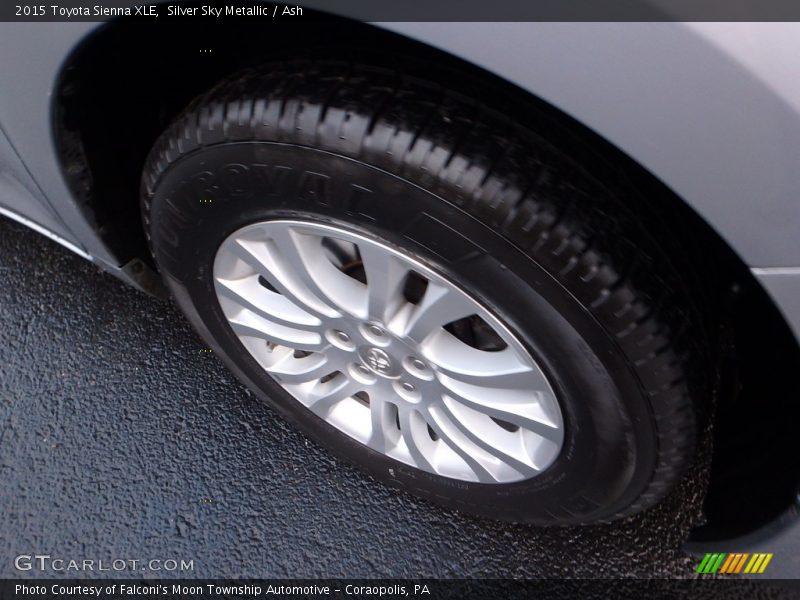 Silver Sky Metallic / Ash 2015 Toyota Sienna XLE