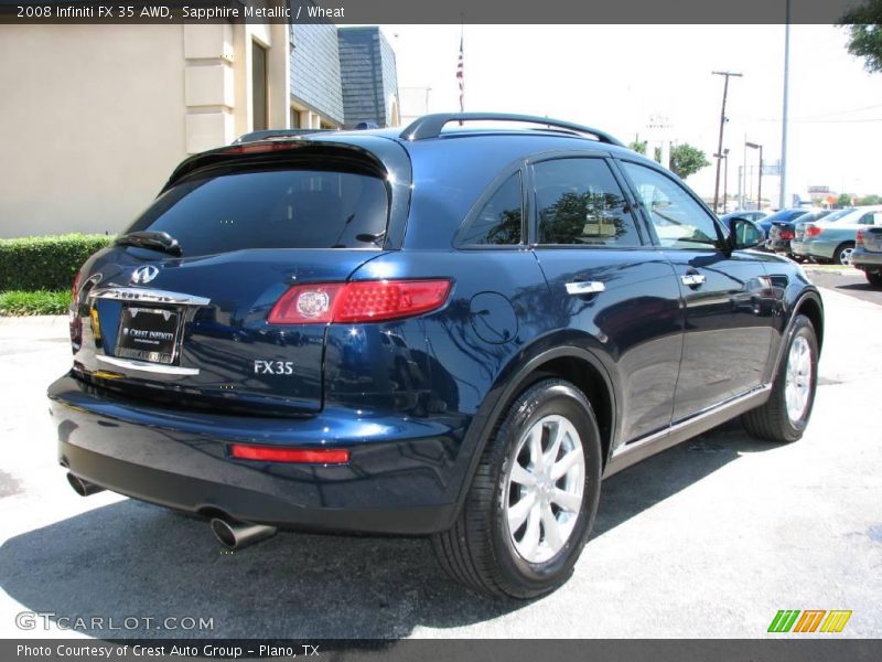 Sapphire Metallic / Wheat 2008 Infiniti FX 35 AWD