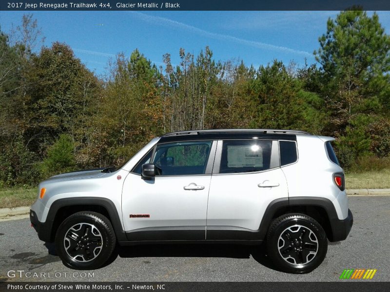 Glacier Metallic / Black 2017 Jeep Renegade Trailhawk 4x4