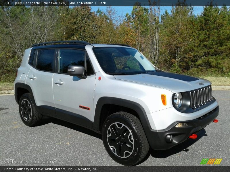 Glacier Metallic / Black 2017 Jeep Renegade Trailhawk 4x4