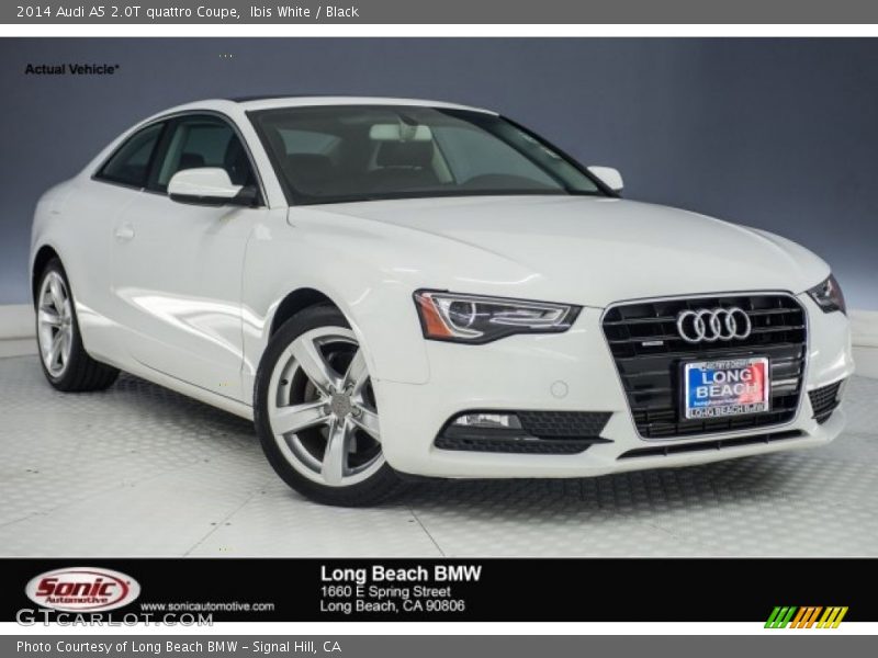 Ibis White / Black 2014 Audi A5 2.0T quattro Coupe