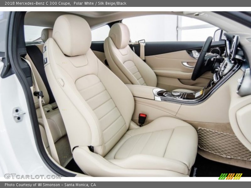 Polar White / Silk Beige/Black 2018 Mercedes-Benz C 300 Coupe