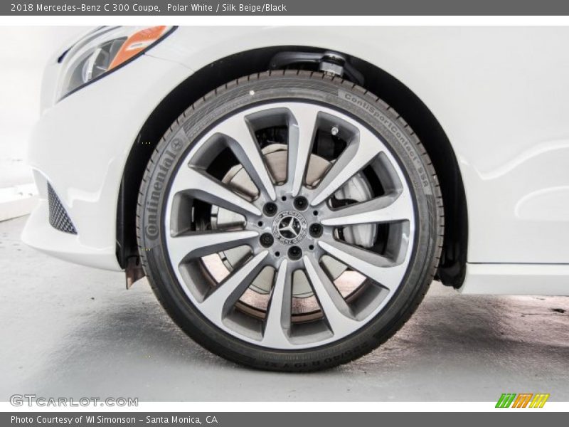 Polar White / Silk Beige/Black 2018 Mercedes-Benz C 300 Coupe