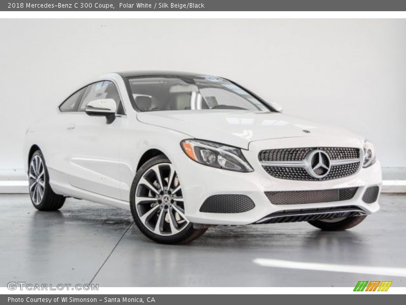 Polar White / Silk Beige/Black 2018 Mercedes-Benz C 300 Coupe