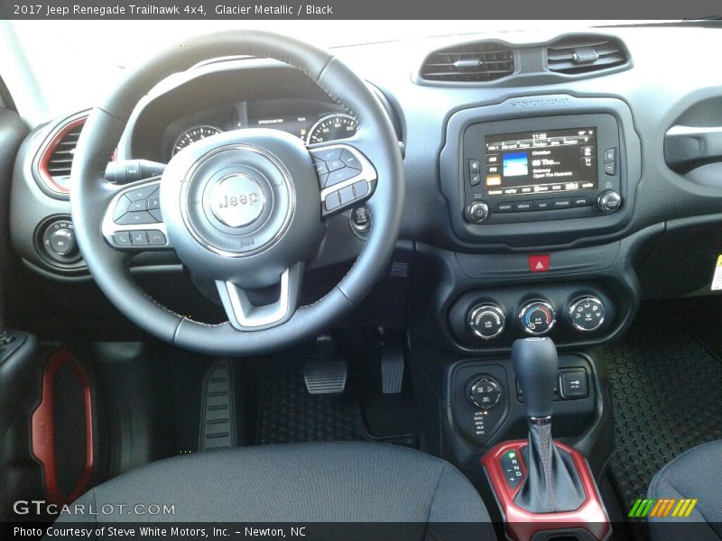 Glacier Metallic / Black 2017 Jeep Renegade Trailhawk 4x4