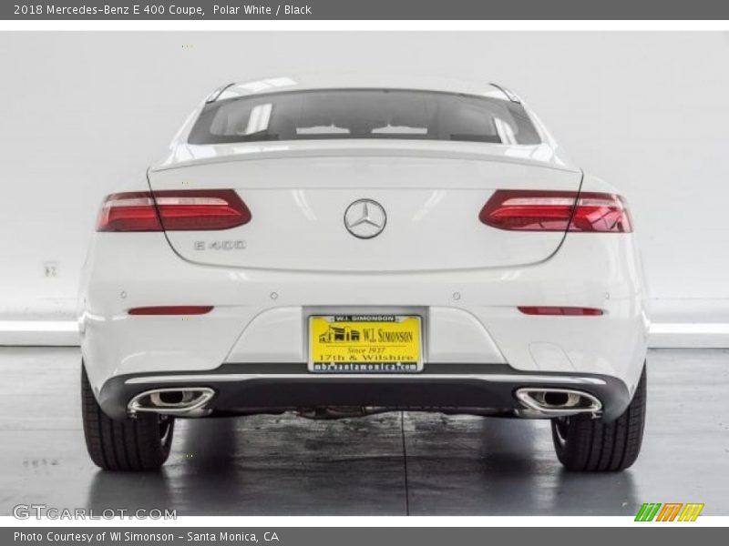 Polar White / Black 2018 Mercedes-Benz E 400 Coupe