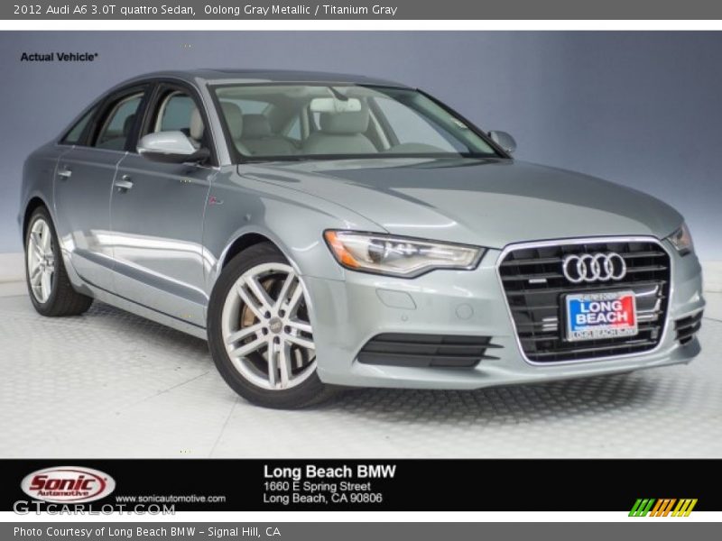Oolong Gray Metallic / Titanium Gray 2012 Audi A6 3.0T quattro Sedan